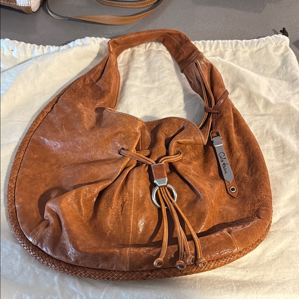 NWT Cole Haan Brown Leather Hobo Bag